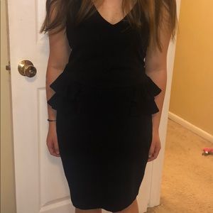 Forever 21 black peplum dress
